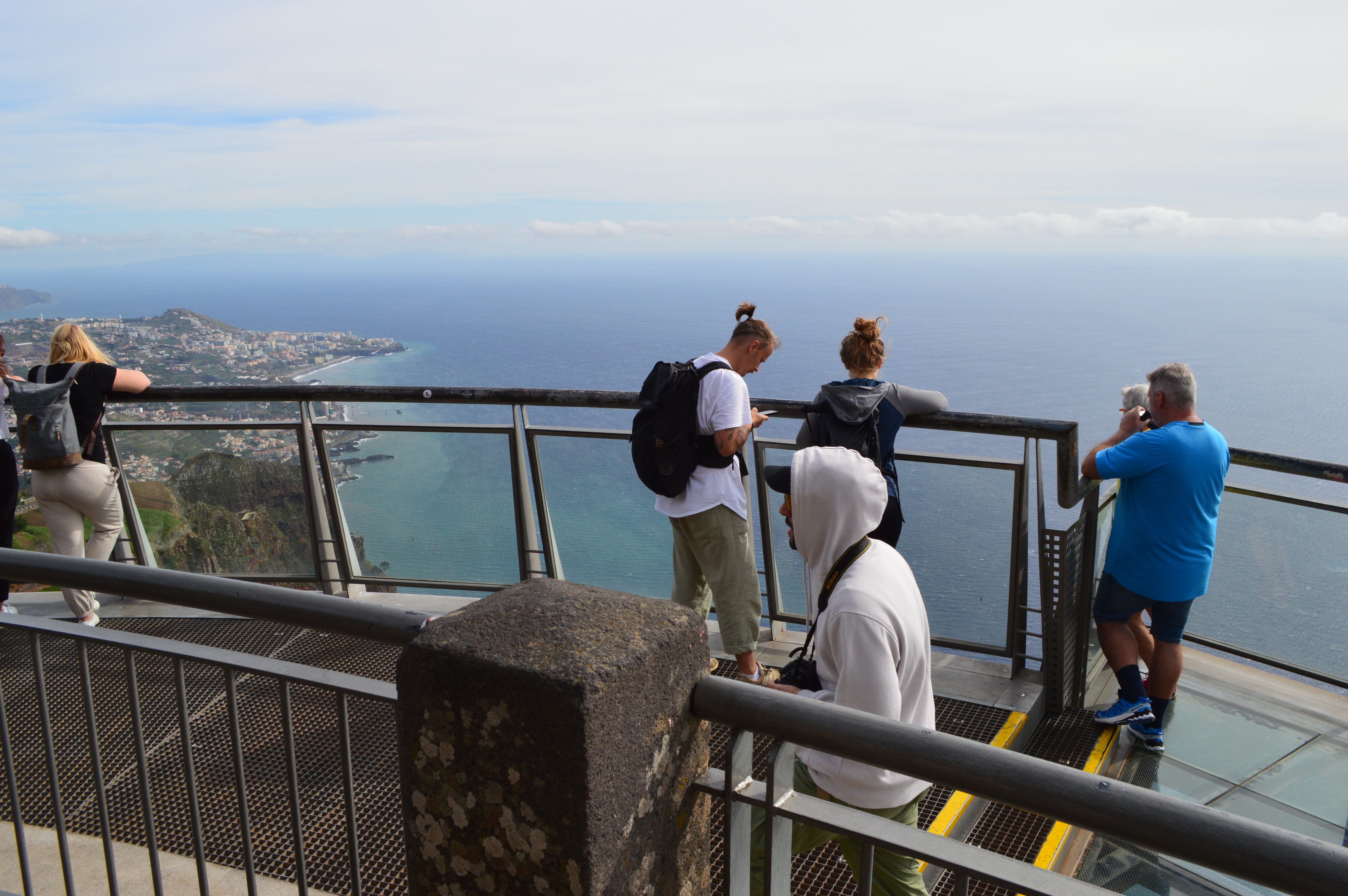 Aussicht vom Cabo Girão Skywalk auf Madeira